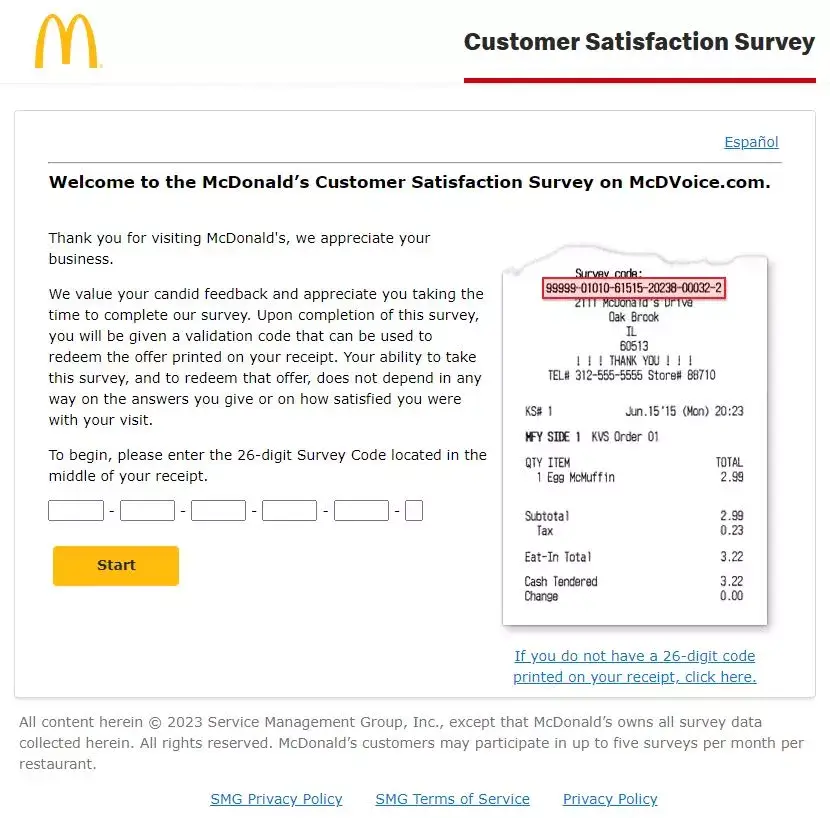 McDvoice Survey 